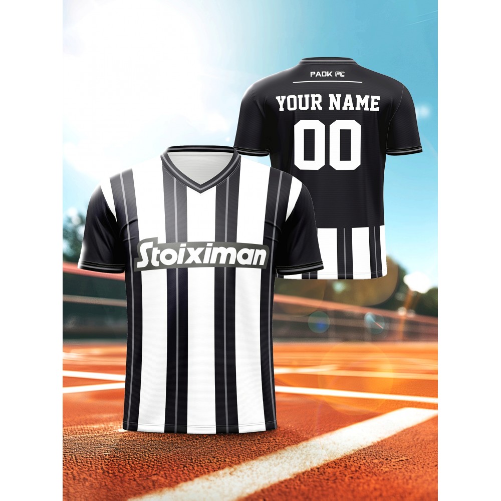 Customizable V-Neck Youngsters's Soccer Shirt - Comfortable Fit, Sports Leisure Outdoor Running Top with Personalized Name and Number Customizable V-Neck Youngsters's Soccer Shirt - Comfortable Fit, Sports Leisure Outdoor Running Top with Personalized Name and Number