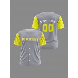 Customizable Youngsters' Baseball Jersey - Comfy Polyester, Breathable & Washable, Perfect for Sports Training & Casual Wear