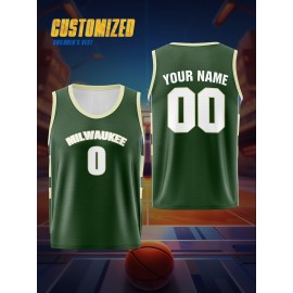 [Custom Basketball Jersey] Breathable Custom Youngsters' Basketball Jersey with Name & Number | Comfort Fit for Training & Games, Perfect for Boys & Girls