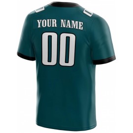 Customized Football Jersey - Personalized Team Name & Number, V-Neck Sportswear, Lightweight Summer Football Shirt with Bold Print, Casual or Team Uniform for Sports & Casual Wear