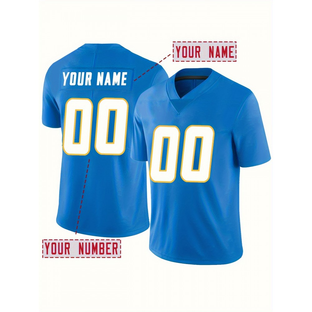 Women's plus-size custom football shirts personalized names and numbers, soft and breathable fabric for sports Women's plus-size custom football shirts personalized names and numbers, soft and breathable fabric for sports