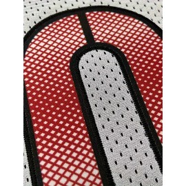 Women'S Plus Size Customizable Football Jersey - Personalized Name & Number, Soft Durable Fabric, V-Neck Short Sleeve, Red & White Striped Design for Sports & Casual Wear, Football Jersey, Lifestyle Apparel, Sporty Aesthetic, Comfortable Fit