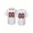 Women'S Plus Size Customizable Football Jersey - Personalized Name & Number, Soft Durable Fabric, V-Neck Short Sleeve, Red & White Striped Design for Sports & Casual Wear, Football Jersey, Lifestyle Apparel, Sporty Aesthetic, Comfortable Fit