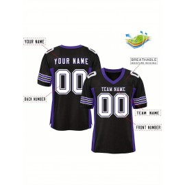 Custom Mesh Football Jersey - Personalized Practice Jerseys for Women, Stitched and Printed Name& Number, Lightweight& Breathable for Training and Games