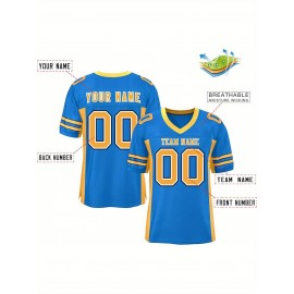 Custom Mesh Football Jersey - Personalized Practice Jerseys for Women, Stitched and Printed Name& Number, Lightweight& Breathable for Training and Games