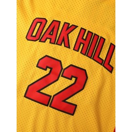 Stitched #22 Mens Yellow Basketball Jersey, Breathable, Sleeveless, Embroidered Uniform Shirt For Men, Perfect For Sports & Outdoor Activities