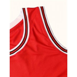 Men'S #13 Embroidered Basketball Jersey - Breathable Polyester, Machine Washable, Round Neck - Perfect for Sports & Outdoor Activities