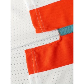 Men's #33 Embroidered Basketball Jersey - Sleeveless Polyester Vest with 