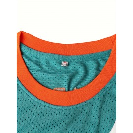 Men's #33 Embroidered Basketball Jersey - Sleeveless Polyester Vest with 