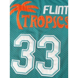 Men's #33 Embroidered Basketball Jersey - Sleeveless Polyester Vest with 