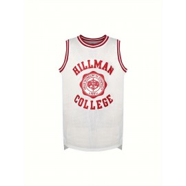 Men'S Basketball Jersey with Embroidered Name and Number, Short Sleeve Polyester Mesh Sports Vest, White Red, Sizes S-3XL, Basketball Accessories