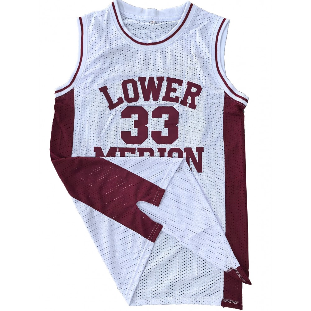 All Stitched 33 White Basketball Jersey, Breathable, Sleeveless, Embroidered Uniform Shirt For Men, Perfect For Sports & Outdoor Activities All Stitched 33 White Basketball Jersey, Breathable, Sleeveless, Embroidered Uniform Shirt For Men, Perfect For Sports & Outdoor Activities