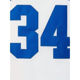 Men's #34 for LincoLn Embroidered Basketball Jersey - Breathable Mesh Sleeveless Sports Shirt for All Seasons, Perfect for Team Sports & Outdoor Activities, Outdoor Activity Jersey | Casual Style Jersey | Durable Sportswear