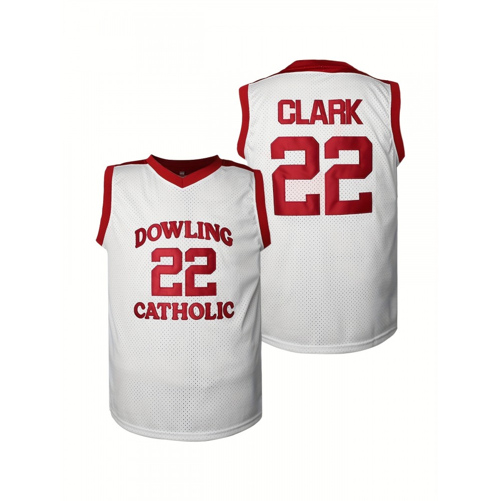 1pc Men'S Basketball Jersey - Polyester V-Neck Sweatshirt with Embroidered Letter and Number, Slight Stretch Knit Fabric, Loose Fit for Sports, Parties, Halloween - Four Seasons Adult Athletic Top 1pc Men'S Basketball Jersey - Polyester V-Neck Sweatshirt with Embroidered Letter and Number, Slight Stretch Knit Fabric, Loose Fit for Sports, Parties, Halloween - Four Seasons Adult Athletic Top