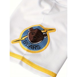 Men's#3 White Baseball Jeresys Stitched Name And Number