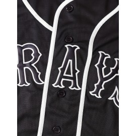 Men'S Navy Blue Baseball Jersey #20, Polyester V-Neck Sports Jersey, Slight Stretch Knit Fabric, Loose Fit, with Embroidered Name & Number, for Casual & Training Wear, Four Seasons