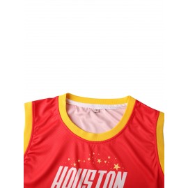 Men's #01 Embroidered Basketball Jersey - V-Neck, Breathable Polyester, Machine Washable - Perfect for Sports & Parties