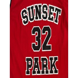 Men's #32 Red Basketball Jeresys Stitched Name And Number S-3XL