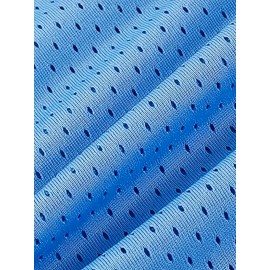 Men's #23 Blue Basketball Jersey with Embroidered Name & Number - V-Neck Loose Fit Sportswear for Team Sports, Parties, Halloween - Machine Washable & Dry Cleanable (Sizes S-3XL)