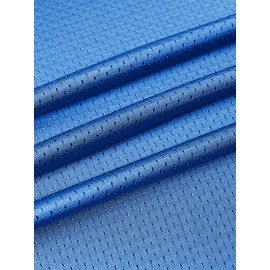 Men's Polyester Rugby Jersey | V-Neck, Breathable & Stretchy | Multi-Season Sports Top with Details | Ideal for Casual Wear & Team Sports | Machine Washable | Suitable for All Seasons