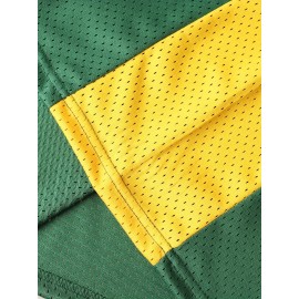 1pc Men'S Breathable Polyester Basketball Jersey - Embroidered #3 & Word Design, Crew Neck, Loose Fit, Knit Fabric, Slight Stretch, for Sports, Casual & Festive Occasions, Four Seasons