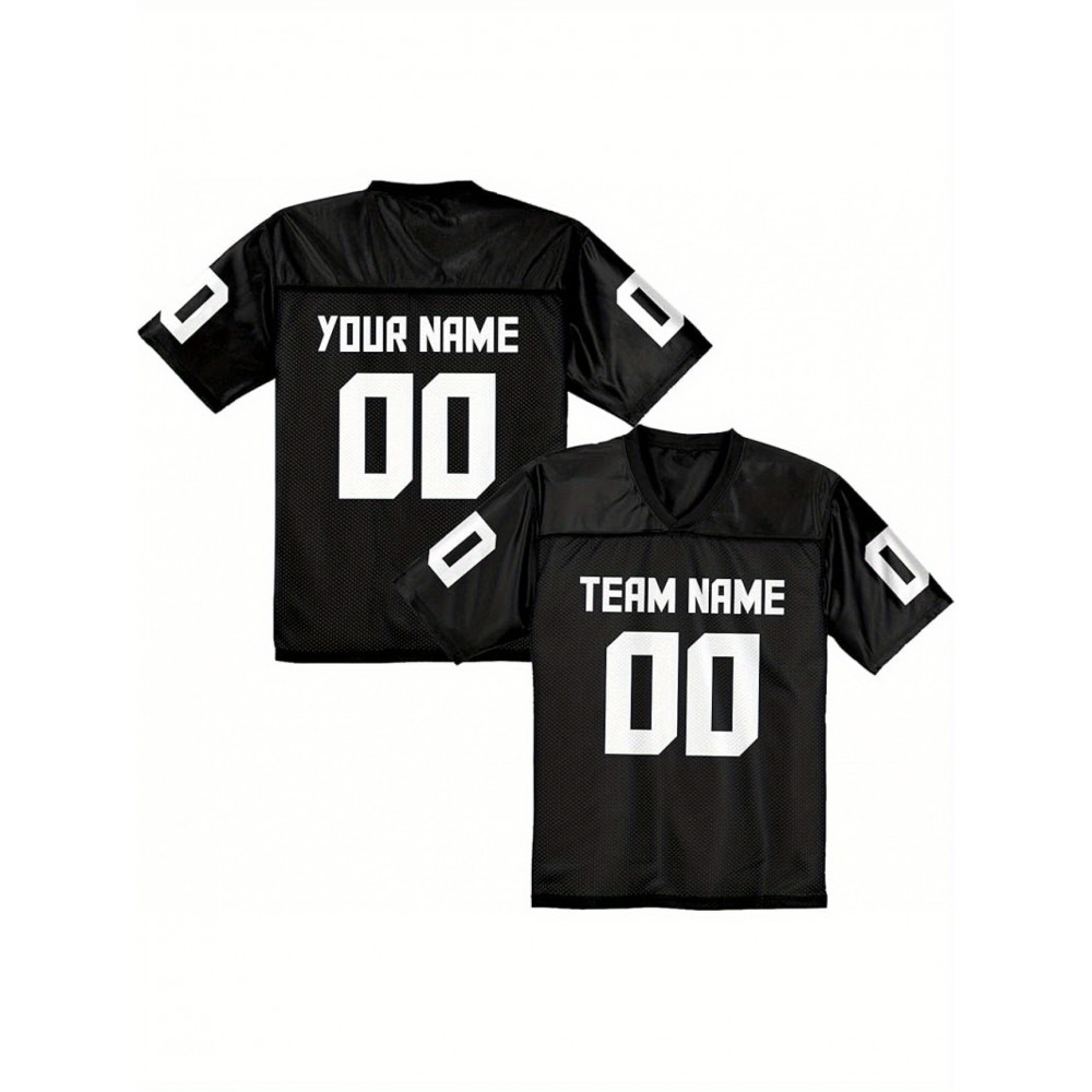 Customizable Women'S Football Jersey - Personalized Name & Number, V-Neck, Short Sleeve, Breathable Non-Stretch Fabric, Summer Sports Jersey, Perfect Gift for Women'S Fans, Football Jersey, Fan Merchandise, Standard Size, Stretchy Fabric Customizable Women'S Football Jersey - Personalized Name & Number, V-Neck, Short Sleeve, Breathable Non-Stretch Fabric, Summer Sports Jersey, Perfect Gift for Women'S Fans, Football Jersey, Fan Merchandise, Standard Size, Stretchy Fabric